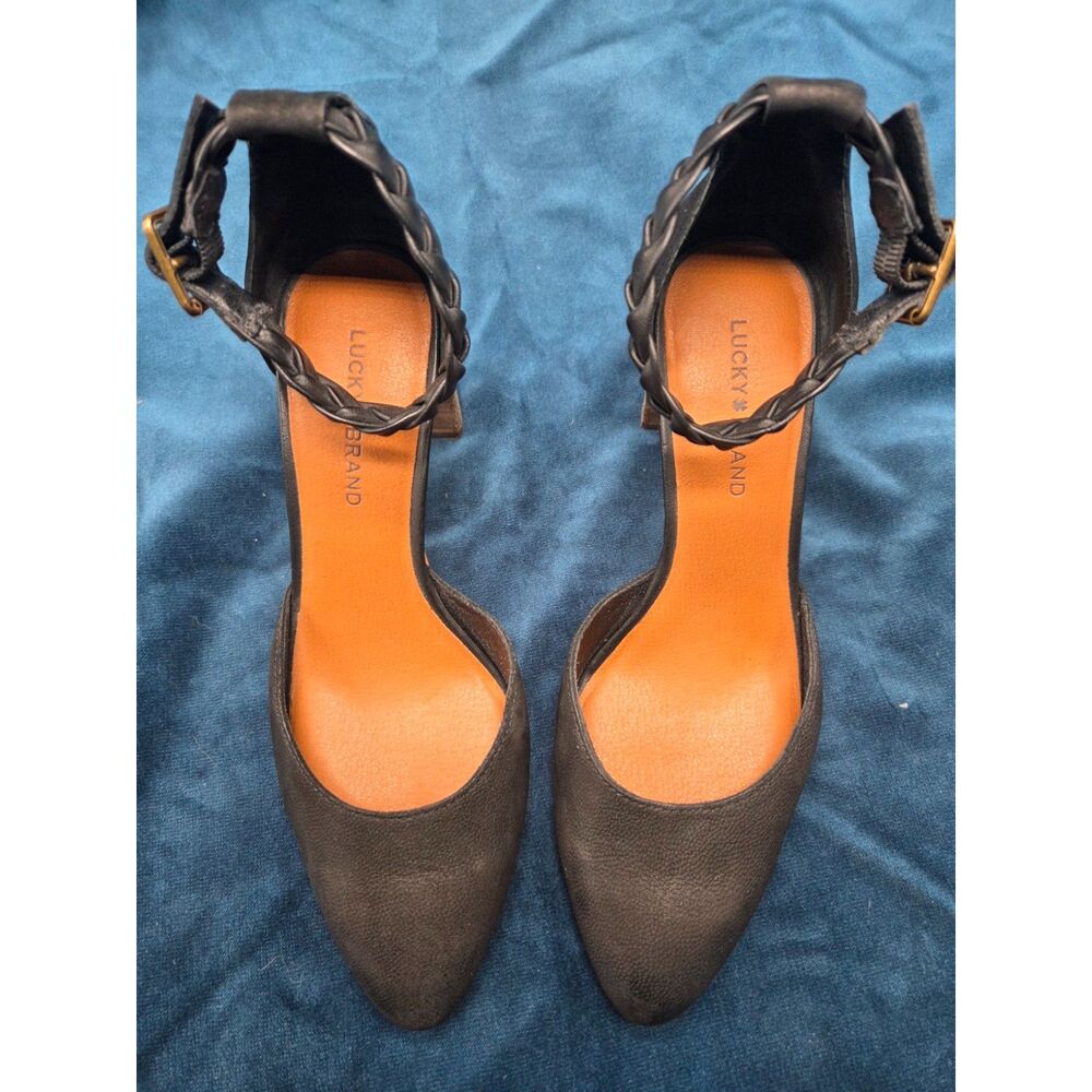 Lucky Brand "Kainda" braided ankle-strap Pump
